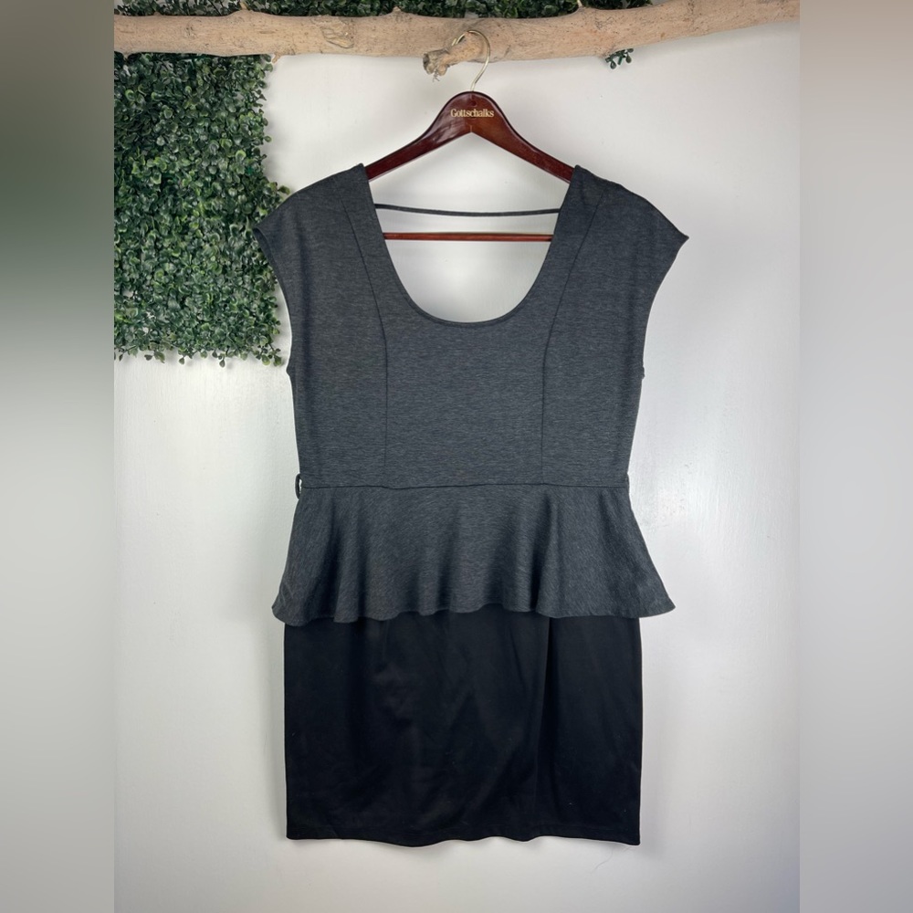 Delicious || Two in one peplum pencil dress
